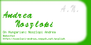 andrea noszlopi business card